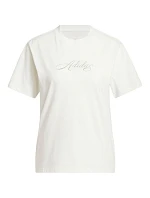 Dámske tričko adidas Cursive Wordmark Graphic T-shirt white KQ6404