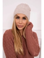 Fleecová čiapka Anna K238 béžová