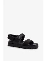 Dámske sandále na platforme Big Star black Dámske sandále na platforme Big Star black