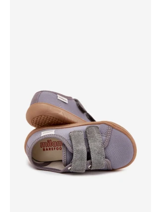 Detské barefoot papuče BF3 Grey - Milami