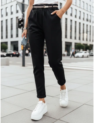 Dámske látkové nohavice ERLON black FashionStreet UY2026 Dámske látkové nohavice ERLON black FashionStreet UY2026