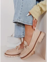 Dámske mokasíny s plochou podrážkou LOFINKA beige FashionStreet ZY0797 Dámske mokasíny s plochou podrážkou LOFINKA beige FashionStreet ZY0797