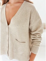 Dámsky kardigán SORELIE beige FashionStreet MY2511 Dámsky kardigán SORELIE beige FashionStreet MY2511