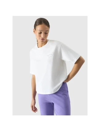Dámske tričko oversize s 4F 4FRSS24TTSHF2089-11S