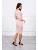 Súprava blúzky a sukne tmavo púdrovo ružová Súprava blúzky a sukne tmavo púdrovo ružová