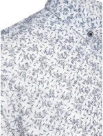 Pánske biele tričko s krátkym rukávom FashionStreet KX1041 Pánske biele tričko s krátkym rukávom FashionStreet KX1041