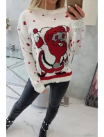 Sveter s Otcom Vianoc ecru Sveter s Otcom Vianoc ecru