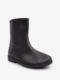 Klasyczne Damskie Wsuwane Kalosze Czarne Solihia