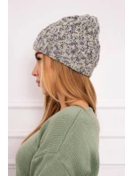 Dámska čiapka Eliza K205 grey+violet+ecru