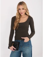 Blúzka WT BZ A1174.29P tmavohnedá