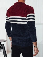 Pánsky pruhovaný tmavomodrý sveter FashionStreet WX2229