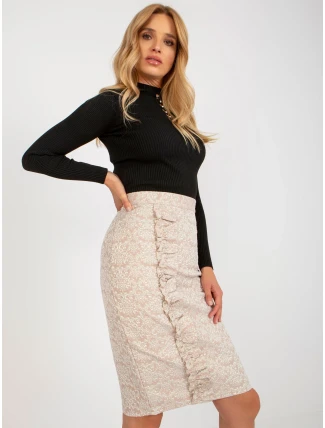 Sukňa LK SD 506633.11 béžová Sukňa LK SD 506633.11 béžová