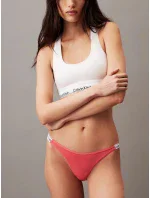 Dámske tangá 000QD5157E TBK coral - Calvin Klein