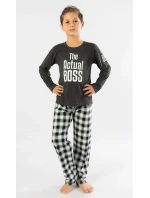Detské dlhé pyžamo Actual boss – chlapčenské Detské dlhé pyžamo Actual boss – chlapčenské