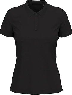 Stedman Stretch Polo Women Dámske elastické polo tričko z hrubej bavlny 05.9740 black opal