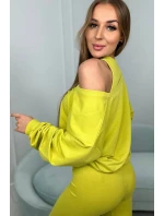 3-dielny set blúzka + top + legíny kivi 3-dielny set blúzka + top + legíny kivi