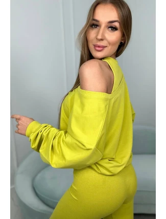 3-dielny set blúzka + top + legíny kivi 3-dielny set blúzka + top + legíny kivi