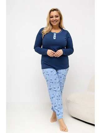 Pohodlné pyžamo pre plnoštíhly model 226132 Forever Pink