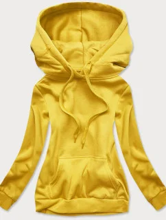 Žltá dámska tepláková mikina (W02-28)