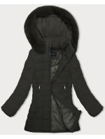 Dámska prešívaná zimná bunda J Style army (16M9119-136)