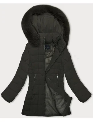 Dámska prešívaná zimná bunda J Style army (16M9119-136)