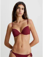 Dámska plavková podprsenka bikini KW0KW02278 XN0 bordová - Calvin Klein Dámska plavková podprsenka bikini KW0KW02278 XN0 bordová - Calvin Klein