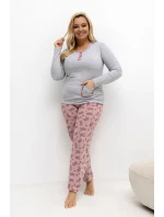 Pohodlné pyžamo pre plnoštíhly model 221192 Forever Pink