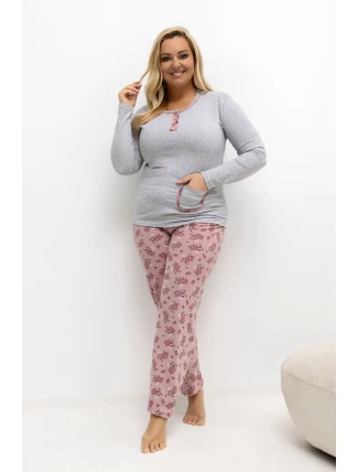 Pohodlné pyžamo pre plnoštíhly model 221192 Forever Pink