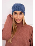 Fleecová čiapka Carolina K243 denim