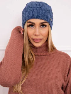 Fleecová čiapka Carolina K243 denim