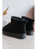 Dziecięce Śniegowce Botki Ocieplane Czarne Nallita