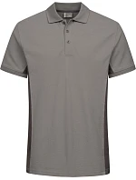 Promodoro 4590 Unisex pracovné polo s kontrastnými prvkami – EXCD 40.4590 nové svetlosivé/antracitové