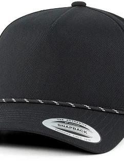 Flexfit 5079BD 5-panelová čiapka s kšiltom „Retro Cotton Blend“ 55.79BD čierna