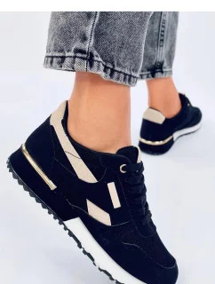 Dámska športová obuv YY41 Black with beige - Inello
