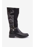 Zateplené čižmy ASA62-112 black - Jezzi