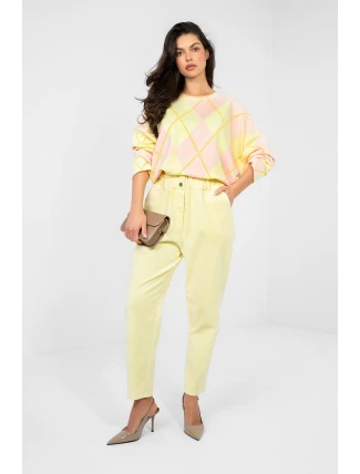 Šnúrové nohavice model 224840 Taliansko Moda