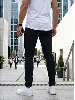 Pánske džínsy slim fit čierne FashionStreet UX4494