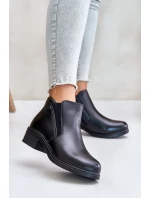 Botki Z Niską Cholewką Ocieplane Futerkiem Vinceza 85150 Czarne