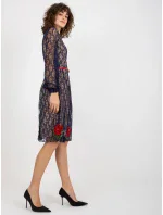 LK SK 507018 šaty.60P tmavo modrá