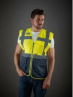 Yoko HVW 820 Hi-Vis sieťovaná bezpečnostná vesta 79.W820 hi vis oranžová/sivá Yoko HVW 820 Hi-Vis sieťovaná bezpečnostná vesta 79.W820 hi vis oranžová/sivá