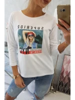 Blúzka s potlačou Superior biela Blúzka s potlačou Superior biela