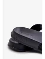 Klapki Męskie Z Logo Big Star OO174028 Czarne