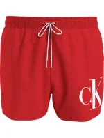 Pánske plavky SHORT DRAWSTRING KM0KM00967 XM9 červená - Calvin Klein Pánske plavky SHORT DRAWSTRING KM0KM00967 XM9 červená - Calvin Klein