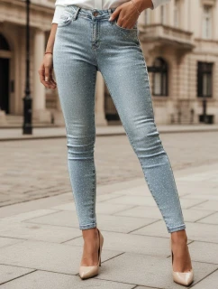 Dámske džínsové úzke nohavice s GLAMSKIN modré FashionStreet UY2441