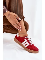 Sneakersy Buty Sportowe Zamszowe Vinceza 79517 Czerwone