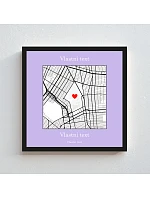 Personalizovaný magický fotorámik – štvorcový 20x20 – mapa Personalizovaný magický fotorámik – štvorcový 20x20 – mapa