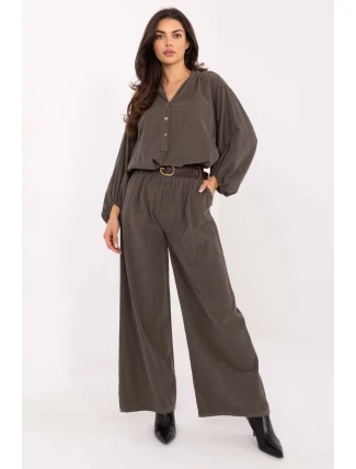 Šnúrové nohavice model 220286 Taliansko Moda