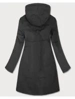 Obojstranná bunda v grafitovo-amarantovej farbe pre prechodné obdobie (7700)