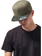 Flexfit 6089CF/6089CV/6089TC 6-panelová snapbacková čiapka „Camo“ 55.689C olivovo-maskovaná