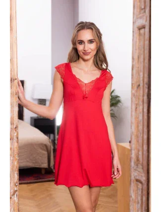 Dámska nočná košeľa Nancy Red - Eldar First Lady Dámska nočná košeľa Nancy Red - Eldar First Lady